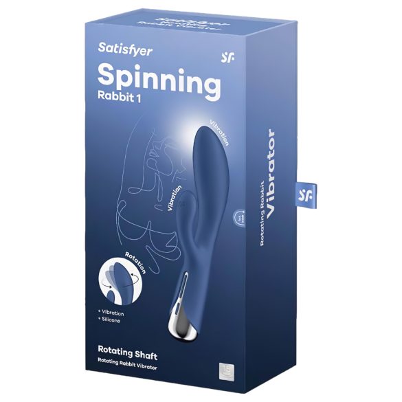 Satisfyer Spinning Rabbit 1 - roterende klitorisvibrator (blå)