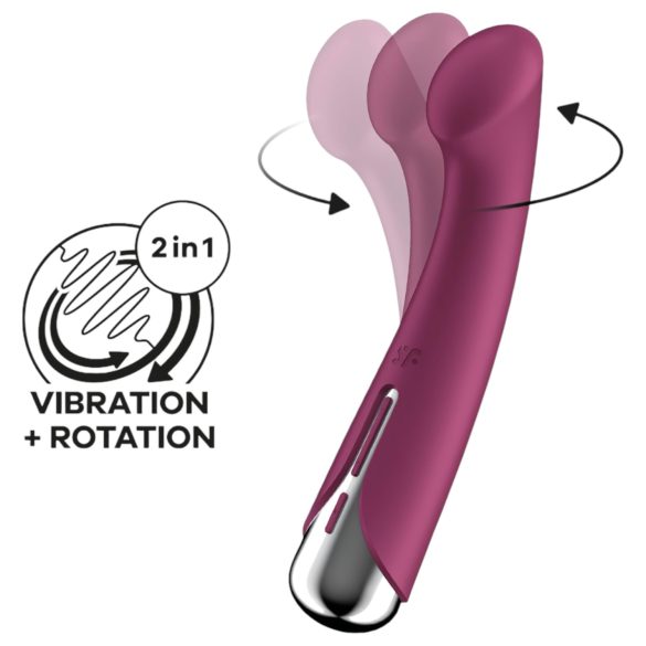 Satisfyer Spinning G-Spot 1 - roterende G-punkt vibrator (rød)