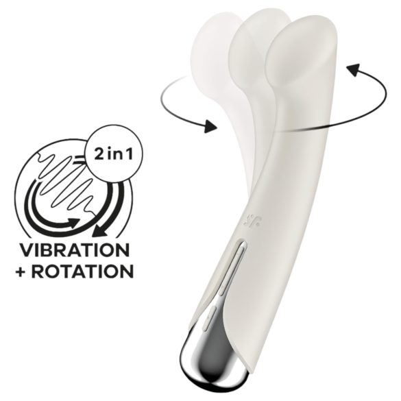 Satisfyer Spinning G-Spot 1 - roterende G-punktvibrator (beige)