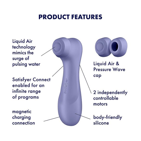 Satisfyer Pro 2 Gen3 - smart luftbølgestimulator til klitoris (lilla)