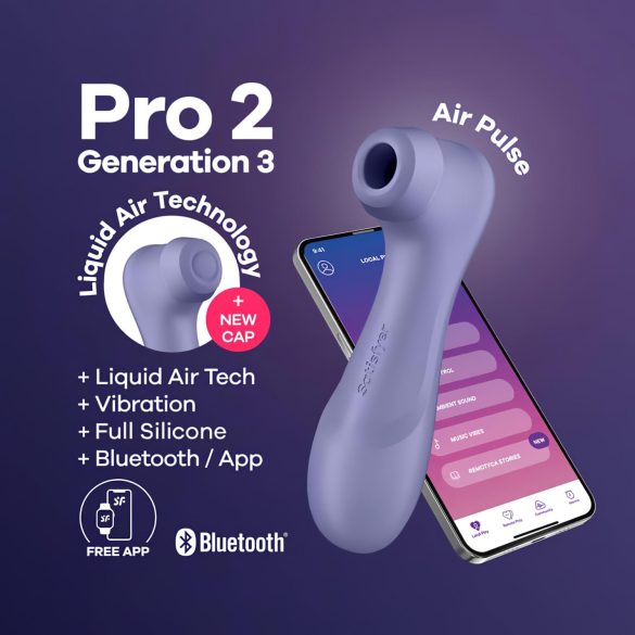 Satisfyer Pro 2 Gen3 - smart luftbølgestimulator til klitoris (lilla)