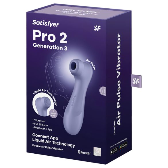 Satisfyer Pro 2 Gen3 - smart luftbølgestimulator til klitoris (lilla)
