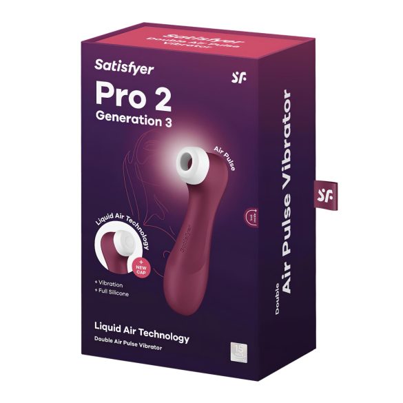 Satisfyer Pro 2 Gen3 - oppladbar klitorisstimulator med lufttrykk (rød)