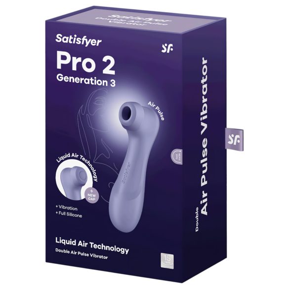 Satisfyer Pro 2 Gen3 - Oppladbar Klitorisstimulator med Lufttrykk (Lilla)
