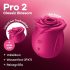 Satisfyer Pro 2 Classic Blossom - lufttrykk klitorisstimulator (rød)