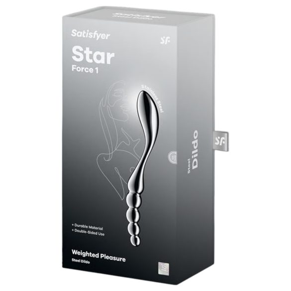 Satisfyer Star Force 1 - kuleformet ståldildo (sølv)