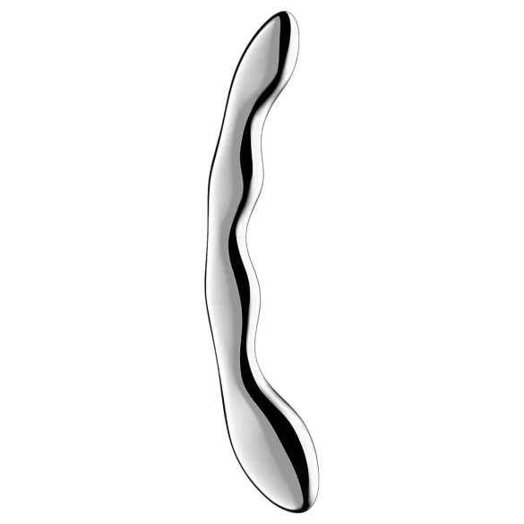 Satisfyer Cosmic Crest 2 - bølget ståldildo (sølv)