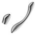 Satisfyer Pure Gravity 1 – rillet ståldildo (sølv)