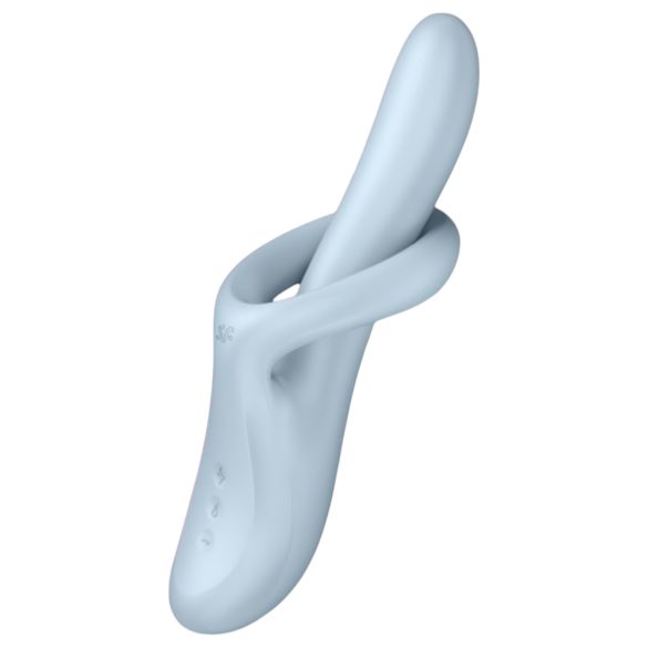 Satisfyer Heat Flex 4 - oppvarmet klitorisvibrator med arm (sølv)