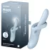 Satisfyer Heat Flex 4 - oppvarmbar klitorisvibrator med fleksibel arm (blå)