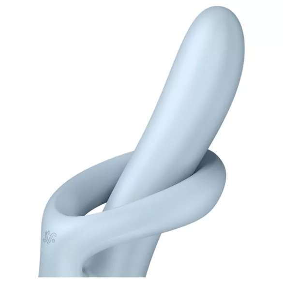 Satisfyer Heat Flex 4 - oppvarmbar klitorisvibrator med fleksibel arm (blå)