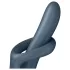 Satisfyer Heat Flex 4 - oppvarmbar vibrator med klitorisstimulator (grå)