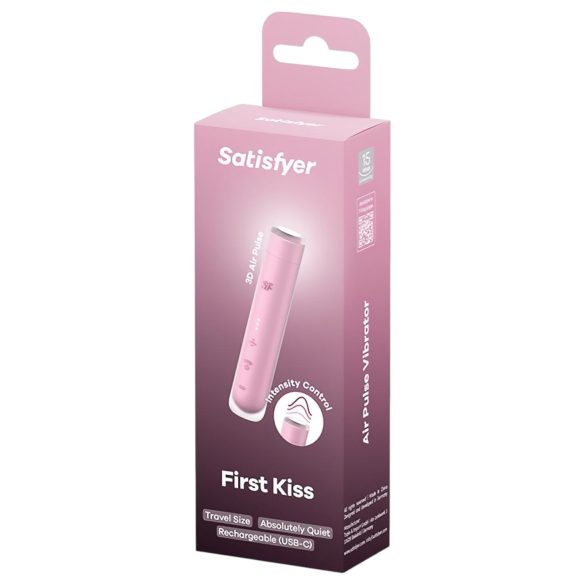Satisfyer First Kiss - luftbølgestimulator (rød)