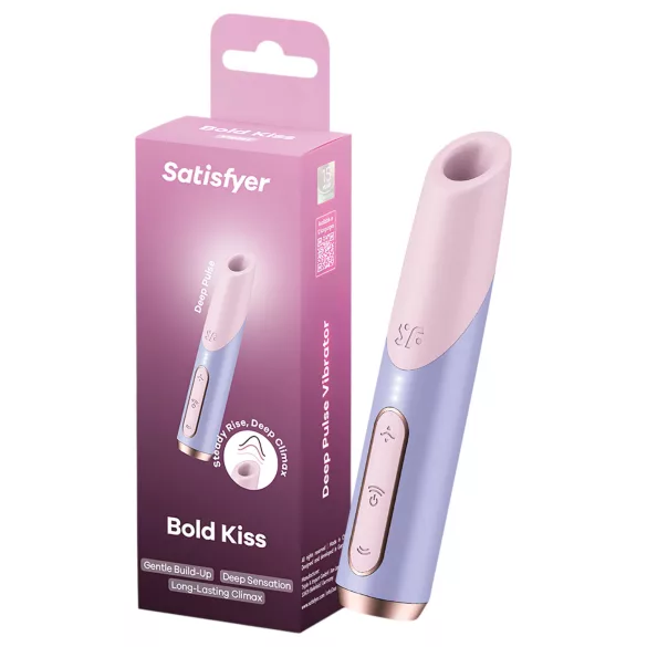 Satisfyer Bold Kiss - lekeluft-vibrator i leppestiftform (rosa)