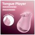 Satisfyer Tungelek - tungeformet klitorisvibrator (rosa)