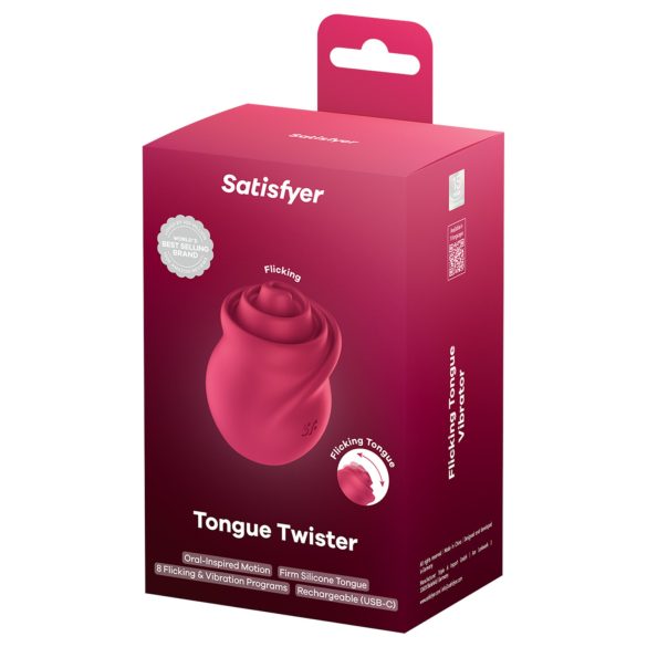 Satisfyer Tunge Twister - roterende klitorisstimulator (rosa)