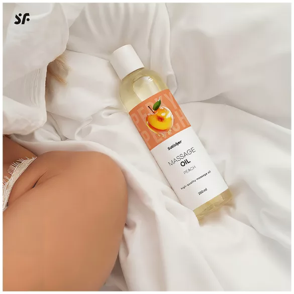 Satisfyer - massasjeolje - fersken (250ml)