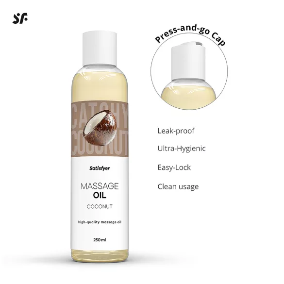 Satisfyer - massasjeolje - kokos (250ml)