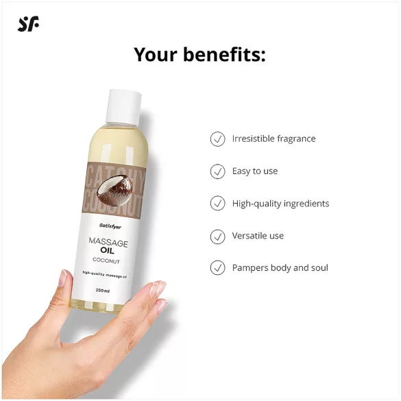 Satisfyer - massasjeolje - kokos (250ml)