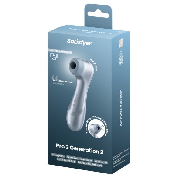 Satisfyer Pro2 Gen2 - luftbølgeklytorisstimulator (blå)