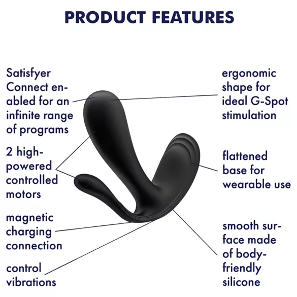 Satisfyer Top Secret+ - Trippel bærbar vibrator (grønn)