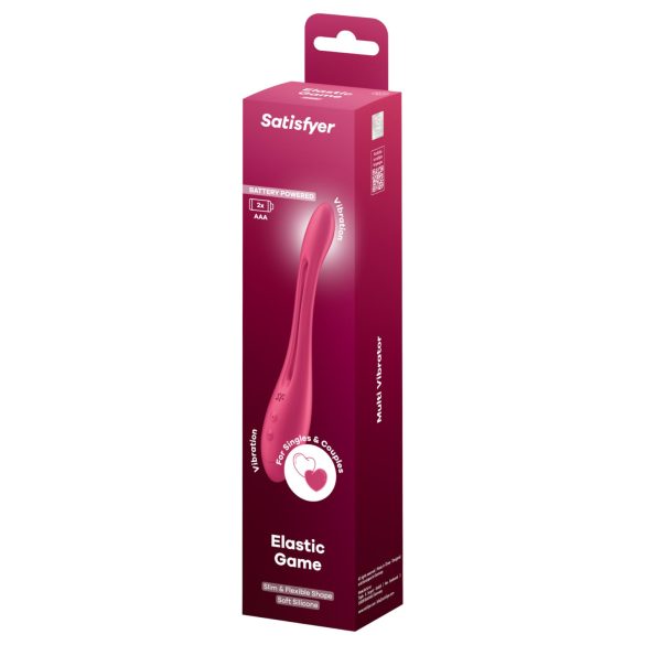 Satisfyer Elastisk Lek - fleksibel parvibrator (rosa)