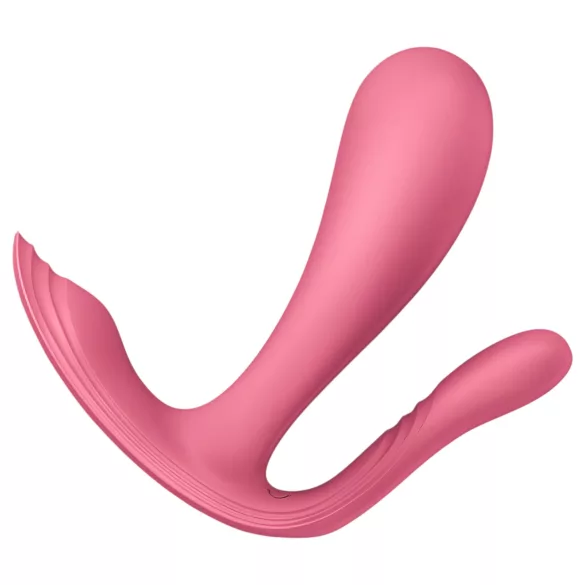 Satisfyer Top Secret+ - bærbar G-punkt- og analvibrator (rosa)