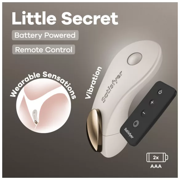 Satisfyer Little Secret - trusevibrator (hvit)