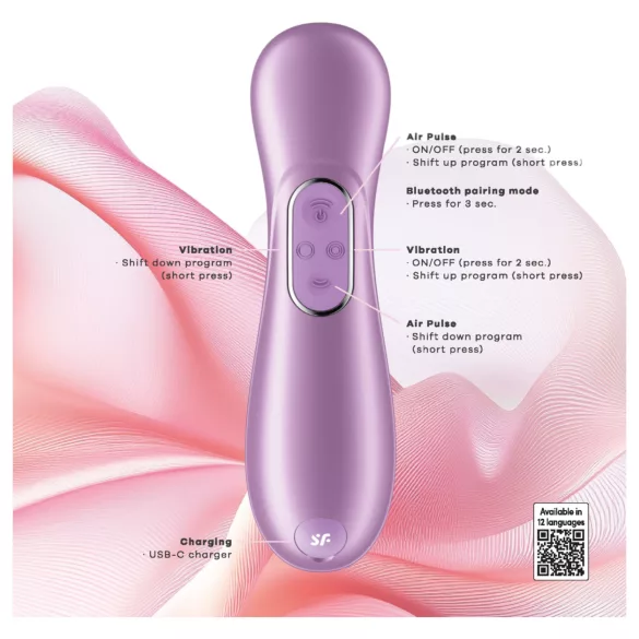 Satisfyer Pro 2 Generation 4 - lufttrykksklitorisvibrator (lilla)