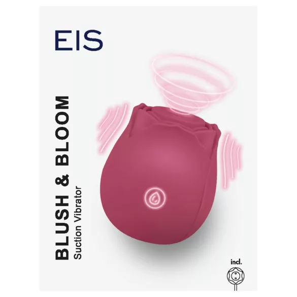 EIS Blush&Bloom - sugende vibrerende vibrator (rød)