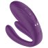 Mrow - oppladbar, vanntett parvibrator med 3 motorer (lilla)