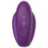 Mrow - oppladbar, vanntett parvibrator med 3 motorer (lilla)