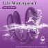 Mrow - oppladbar, vanntett parvibrator med 3 motorer (lilla)