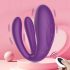 Mrow - oppladbar, vanntett parvibrator med 3 motorer (lilla)
