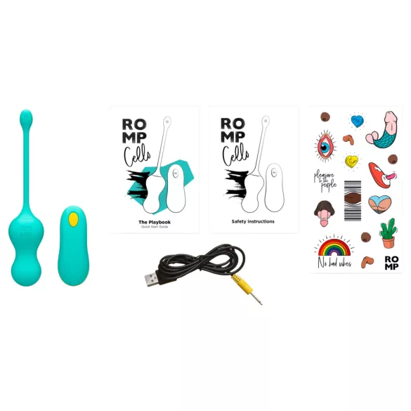 ROMP Cello - vibrerende kuler med fjernkontroll (grønn)