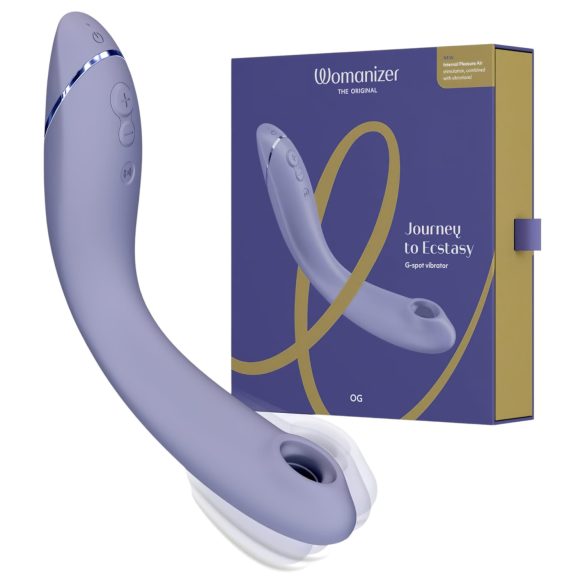 Womanizer OG - oppladbar 2i1 bølgevibrator for G-punkt (lilla)
