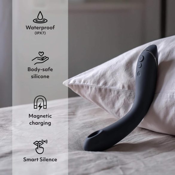 Womanizer OG - oppladbar 2-i-1 lufttrykkvibrator (svart)