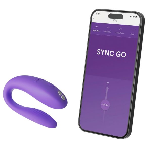 We-Vibe Sync Go - smart, oppladbar parvibrator (lilla)