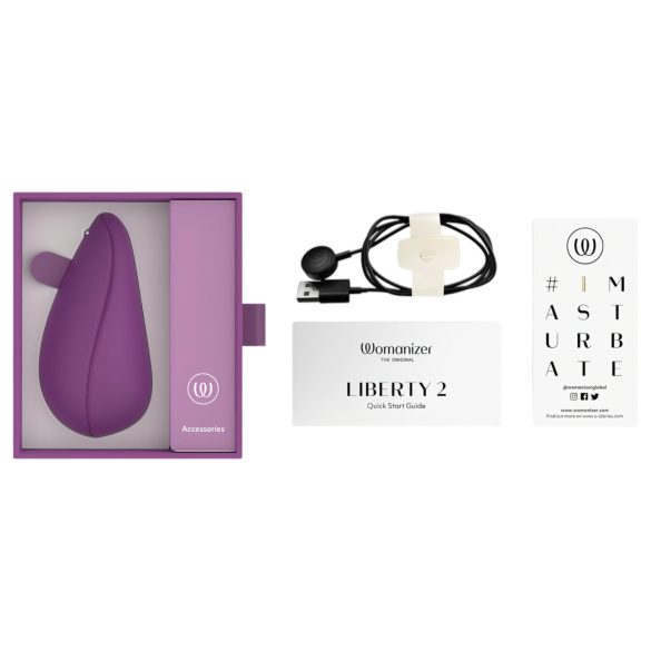 Womanizer Liberty 2 - luftbølgestimulator for klitoris (lilla)