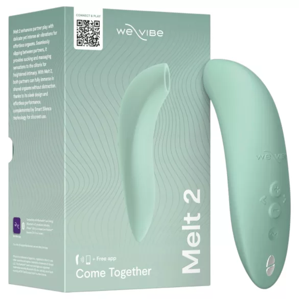 We-Vibe Melt 2 - App-styrt klitorisstimulator med luftbølger (turkis)