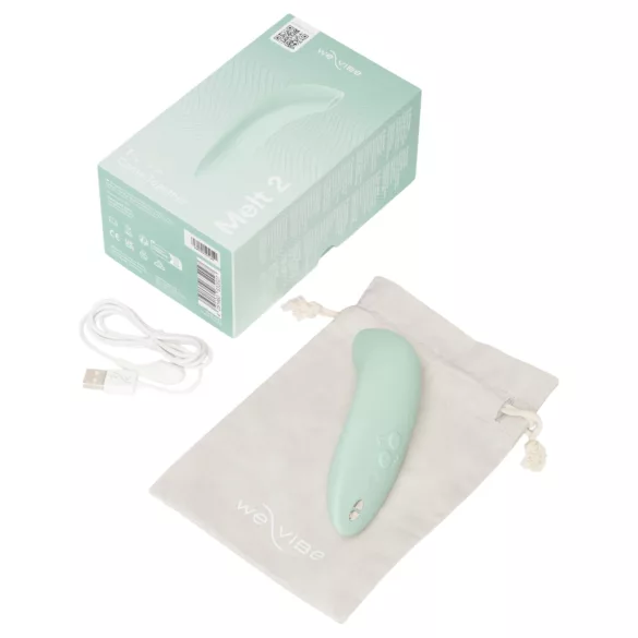 We-Vibe Melt 2 - App-styrt klitorisstimulator med luftbølger (turkis)