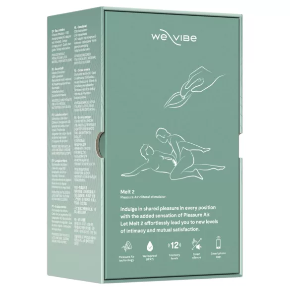 We-Vibe Melt 2 - App-styrt klitorisstimulator med luftbølger (turkis)