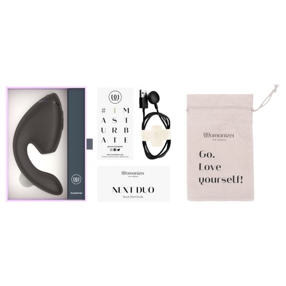 Womanizer Next Duo - 2i1 G-punktvibrator (svart)