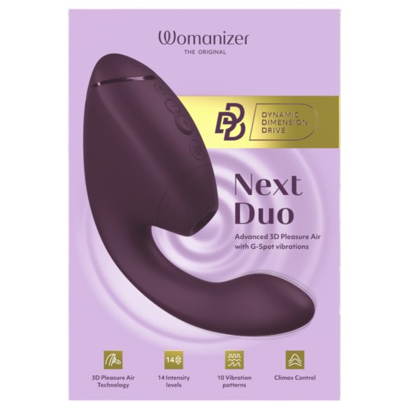 Womanizer Next Duo - 2-i-1 G-punktvibrator (lilla)