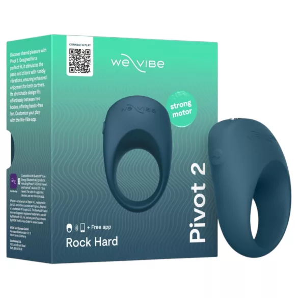 We-Vibe Pivot 2 - App-styrt vibrerende penisering for menn (blå)