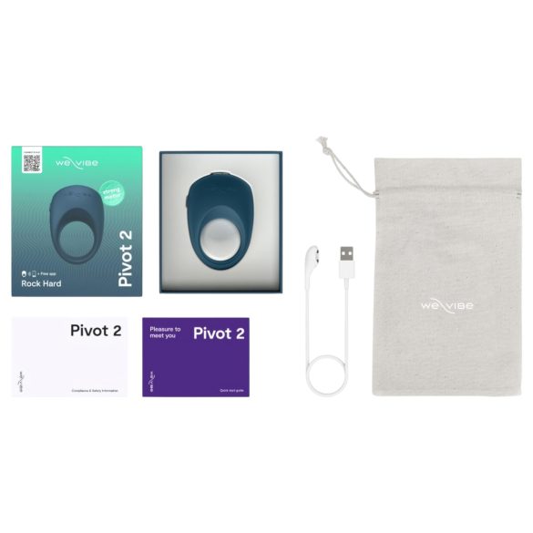 We-Vibe Pivot 2 - smart vibrasjons penisring (blå)