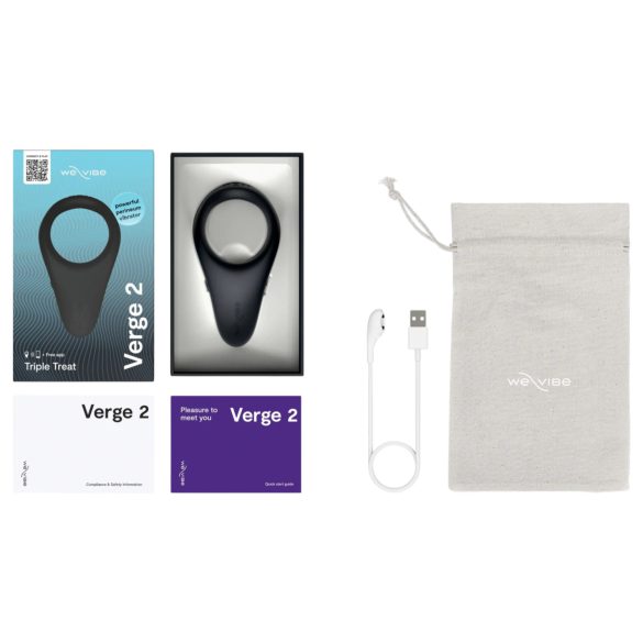We-Vibe Verge 2 - smart vibrasjonsring til penis (svart)