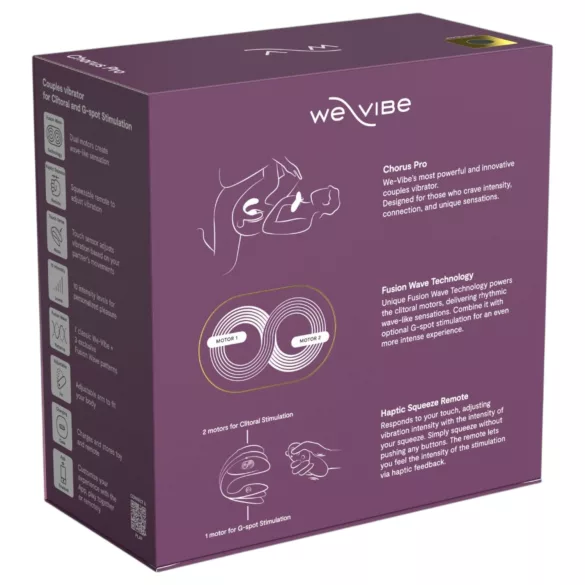 We-Vibe Chorus Pro - Parvibrator med app- og fjernkontroll (svart)