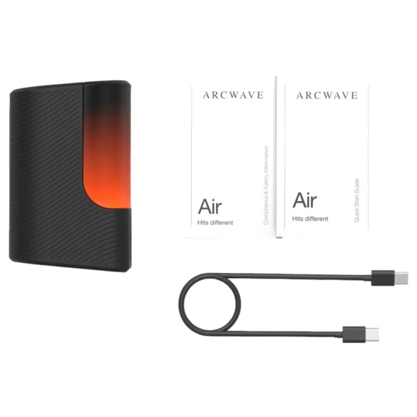 Arcwave Air - luftbølge, strekkbar oppladbar masturbator (svart)