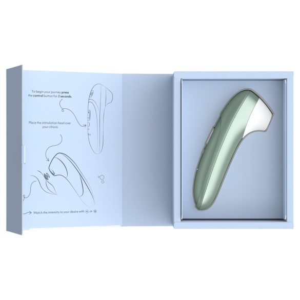 Womanizer Pro - luftbølgestimulator for klitoris (grønn)